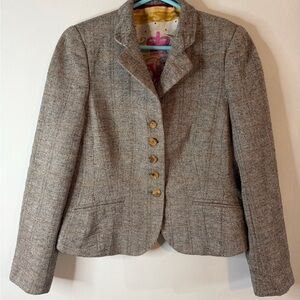 NVSCO Sartoria Made in Italy Herringbone Blazer Jacket ✨ Dark Academia